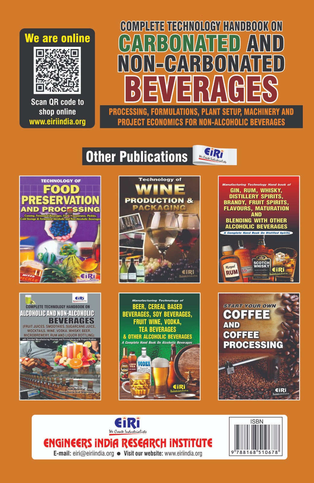Complete Technology Handbook on Carbonated and Non- Carbonated Beverages (Processing, Formulations, Plant Setup, Machinery and Project Economics for Non-Alcoholic Beverages)