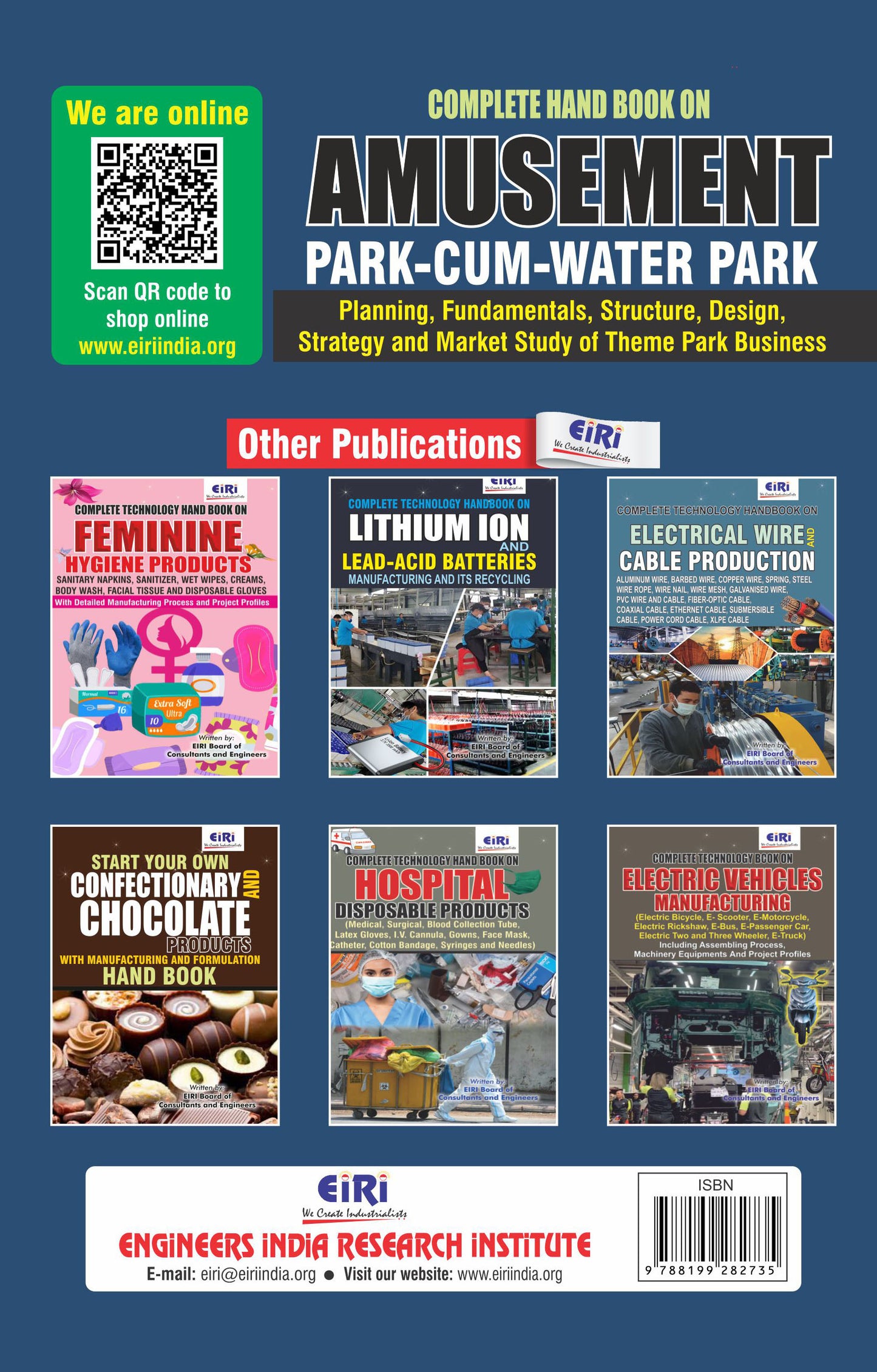 Complete Handbook on Amusement Park- cum-Water Park (Planning, Fundamentals, Structure, Design, Strategy and Market Study of Theme Park Business)